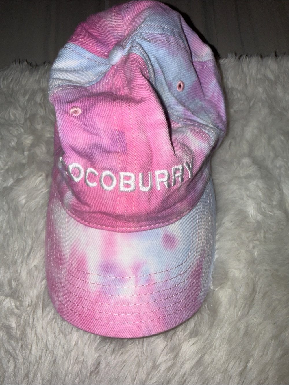 Pink Tie-Dye Baseball Cap